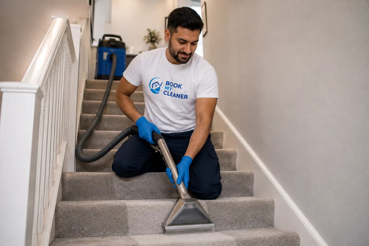 Book My Cleaners completing an end-of-tenancy clean in a London flat